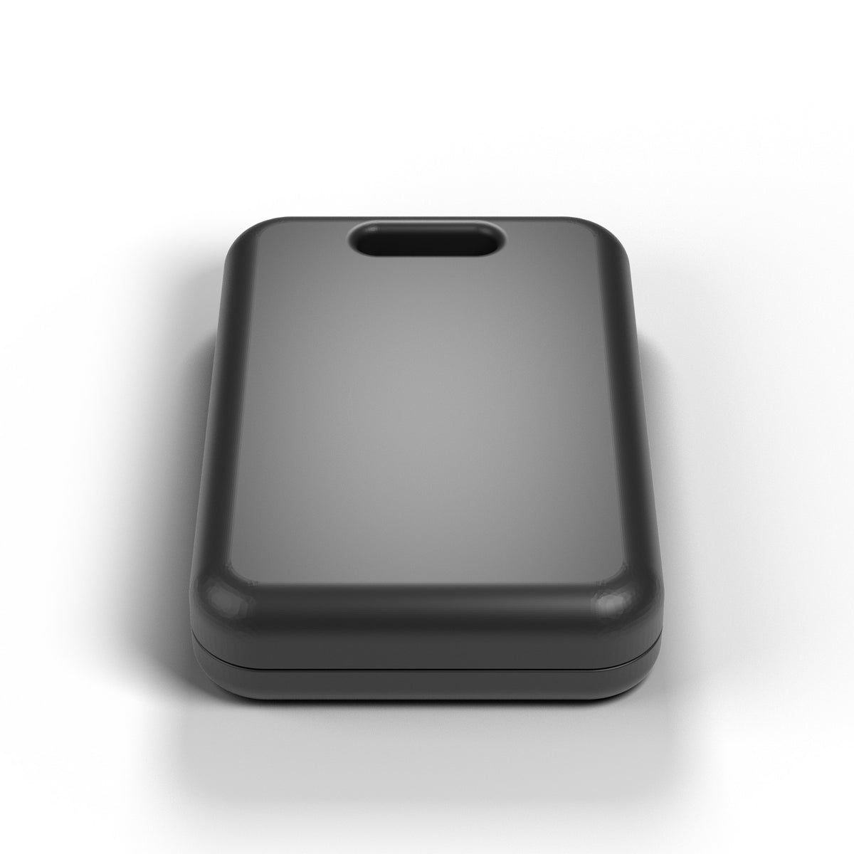 Orbit Tag Duo key tracker in black, back view